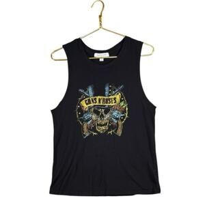 Daydreamer Guns N’ Roses Tank Top | Skull Graphic Band Tee | Black | Medium